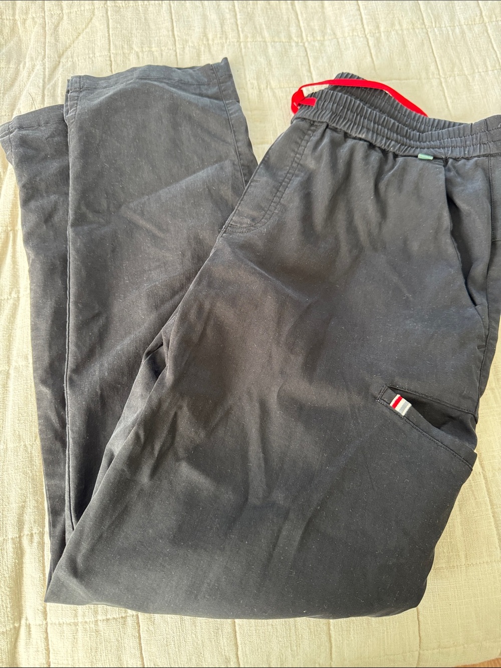Men's Black Drawstring scrub Pants